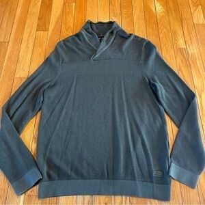 Armani Exchange High Neck Long Sleeve Lightweight Sweater Top Mens Large Green